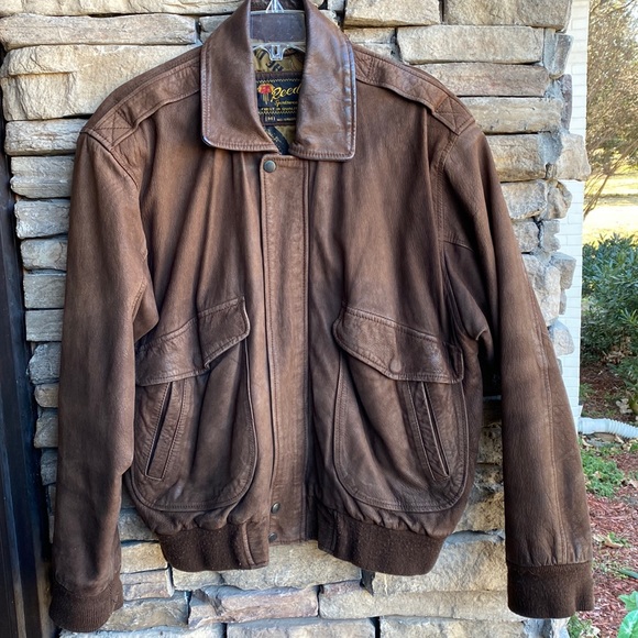 Reed Sportswear Leather Mens Bomber 